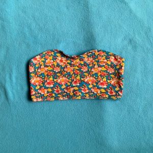 Flower print bandeau